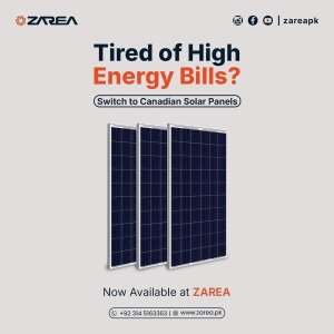 Canadian Solar Panels Available at Zarea Limited