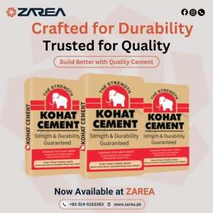 Kohat Cement Now Available at Zarea Limited