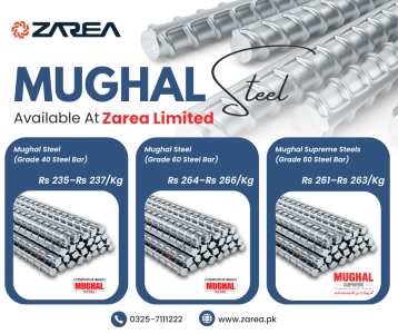 Mughal Steel Available at Zarea Limited