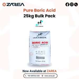 Boric Acid 25kg Now Available at Zarea Limited